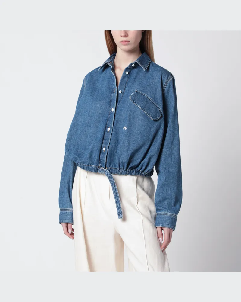 Loewe Blaues Denimhemd mit Gürtel Light