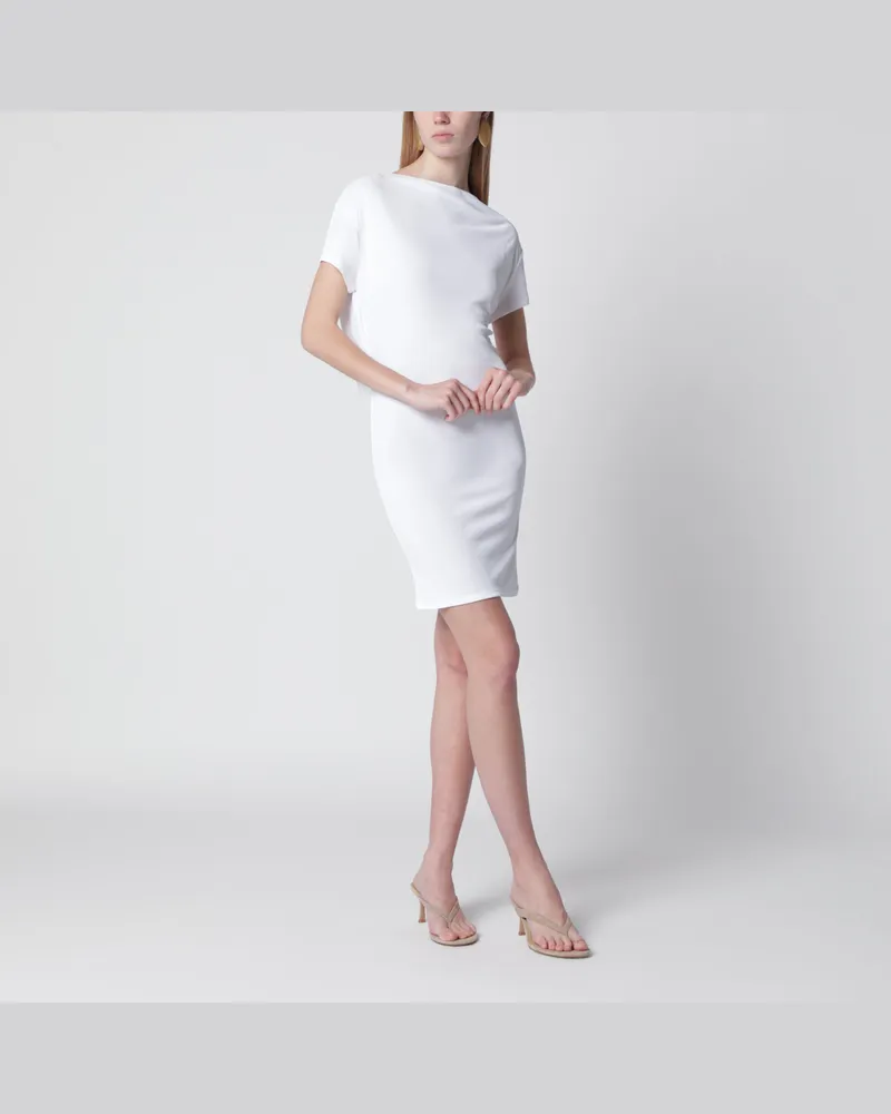 Jacquemus Weißes Mistral Kleid aus Viskosejersey White