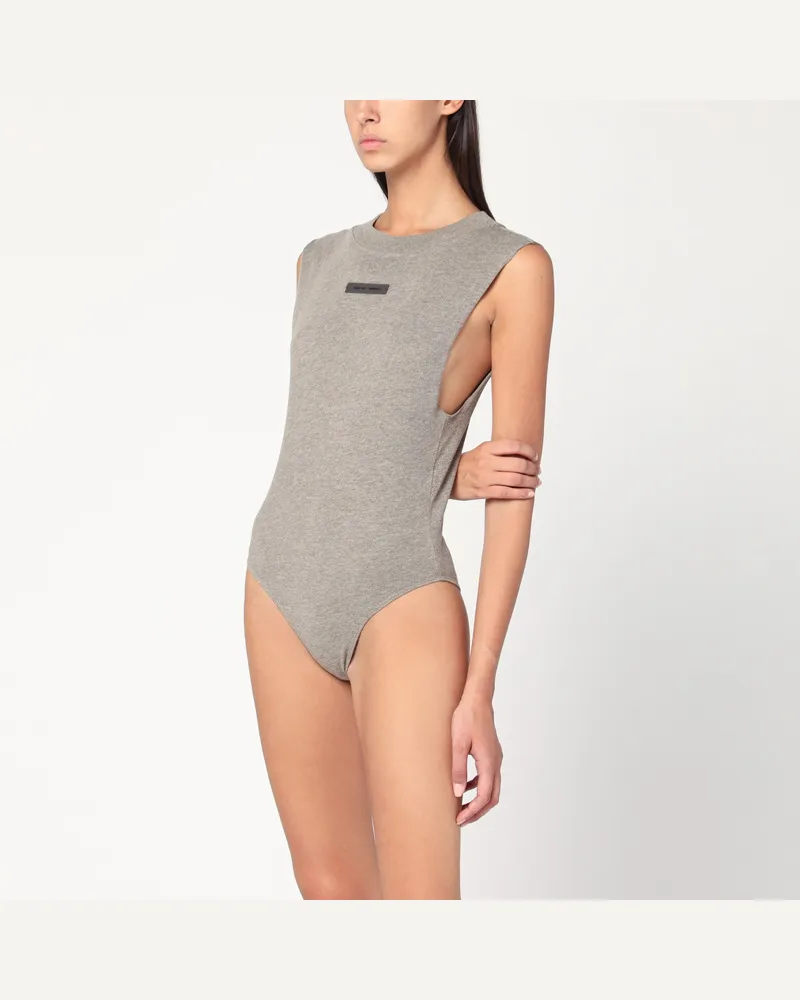 Fear of God Ärmelloser grauer Body aus Baumwollmischung Grey