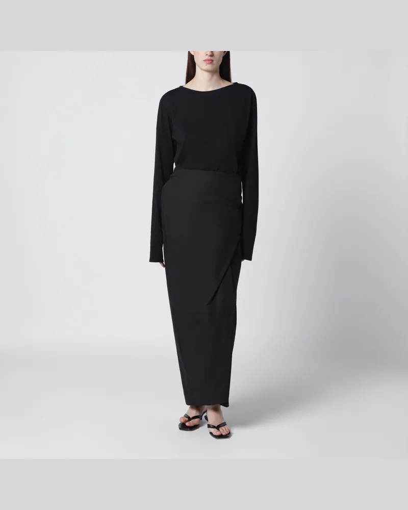 Our Legacy Twisted Kleid aus Jersey in Void Black Clean Black