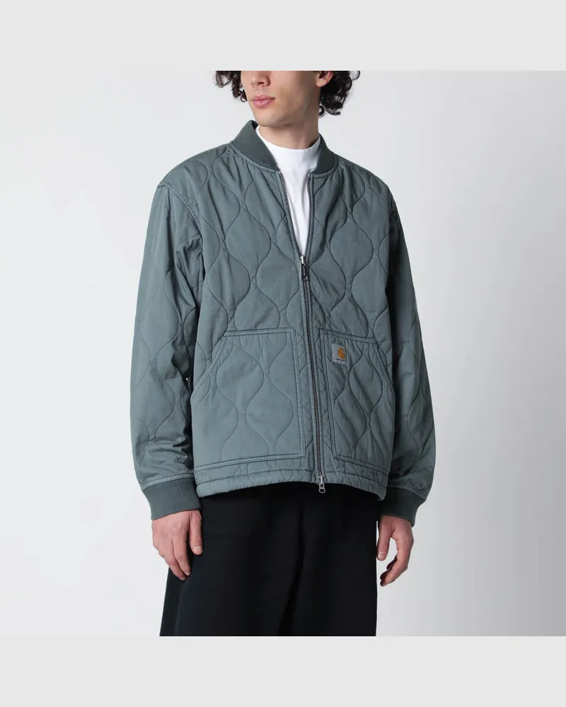 Carhartt WIP Grüne Kylan-Liner-Jacke aus Samt Green