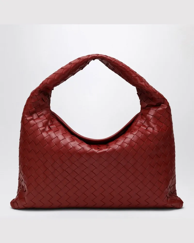 Bottega Veneta Schultertasche Hop klein Rosewood Rot