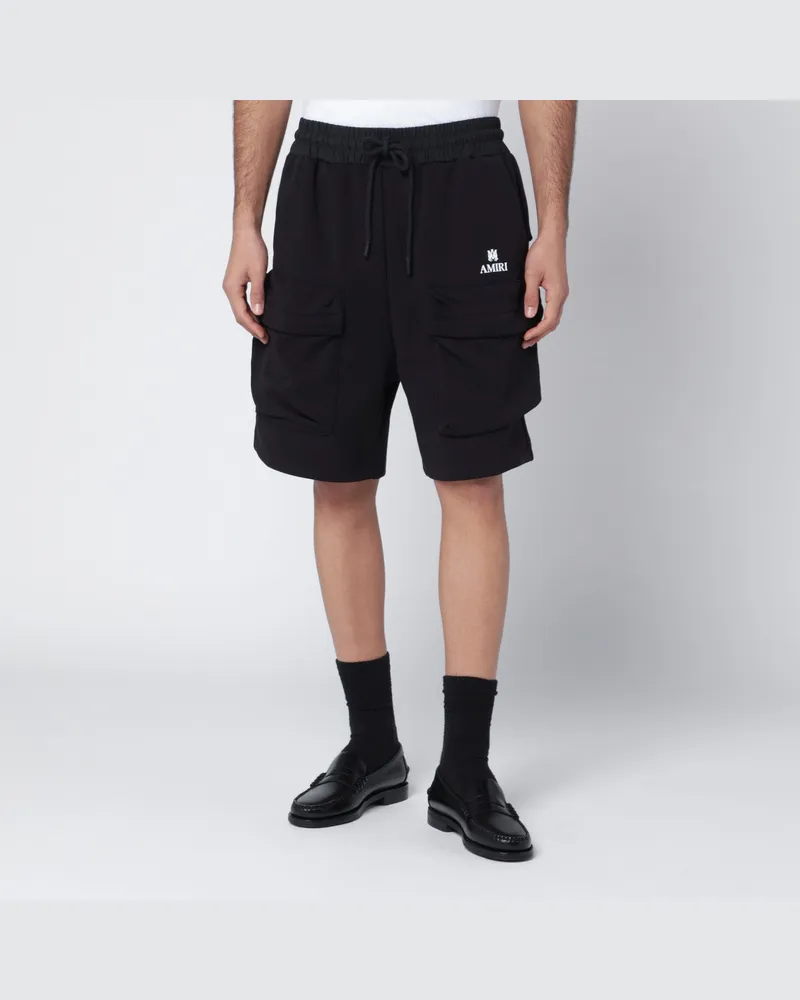 Amiri Schwarze Cargoshorts aus Baumwollmix 