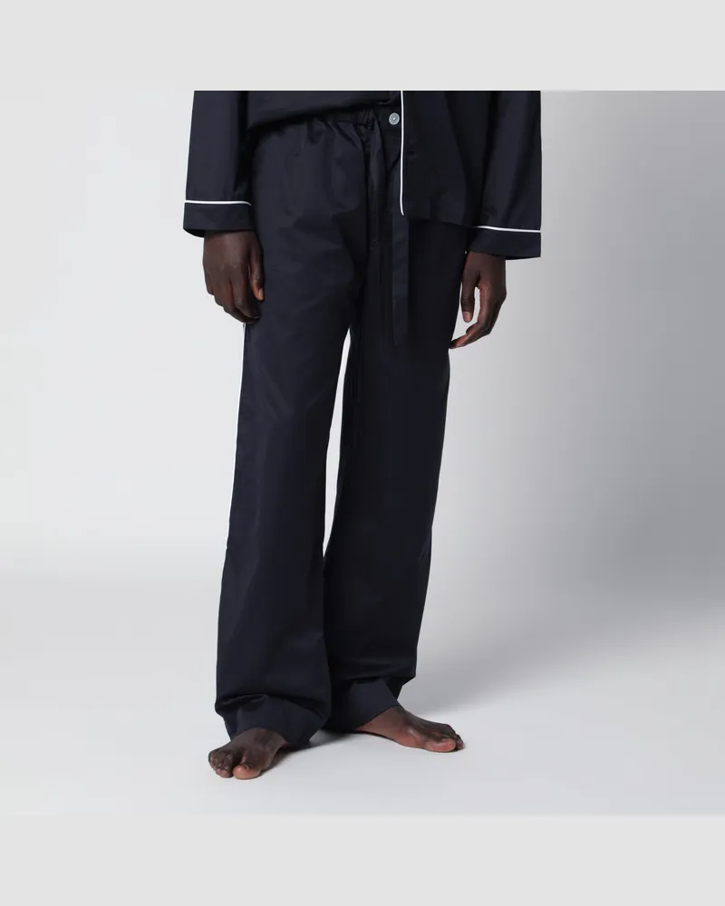 TEKLA Blaue Pyjamahose Blue