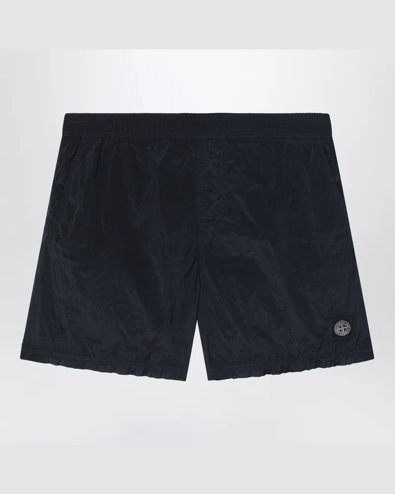 Stone Island Navyblaue Badeshorts aus Nylon Blue