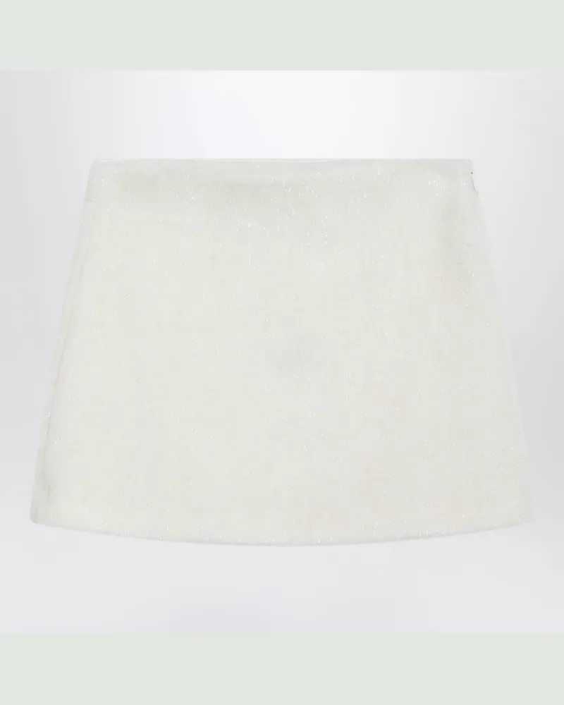Il Gufo White skirt in lurex cloth White