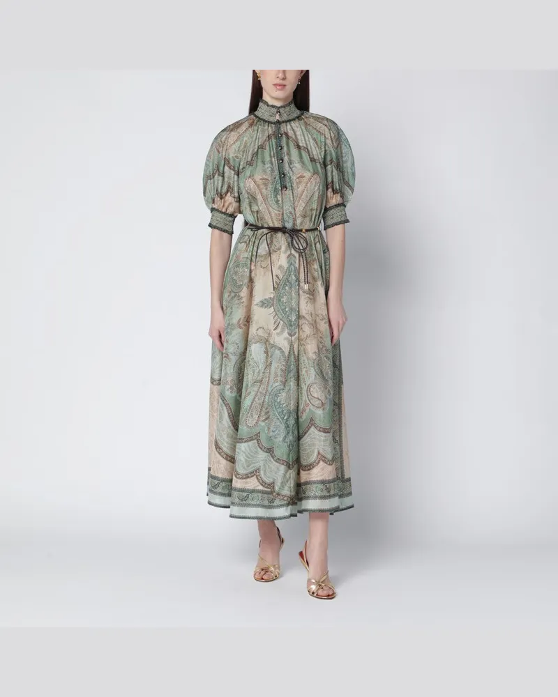 Zimmermann Wanderlust Billow Kleid mit Tapisserie-Print Mehrfarbig