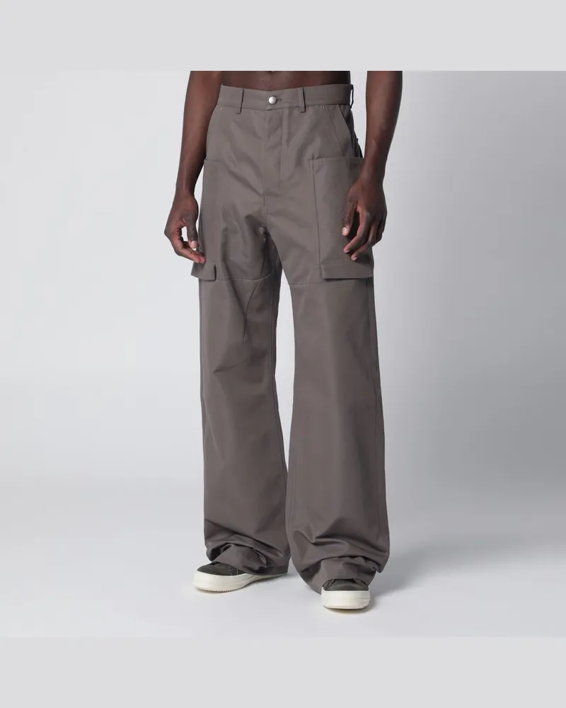 Rick Owens Hose in Staubfarbe aus Baumwollmischung Grau