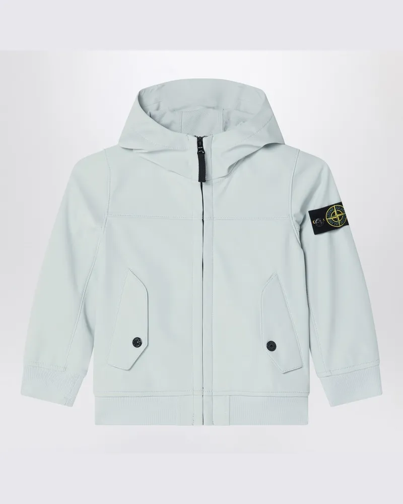 Stone Island Hellblaue Kapuzenjacke Hellblau