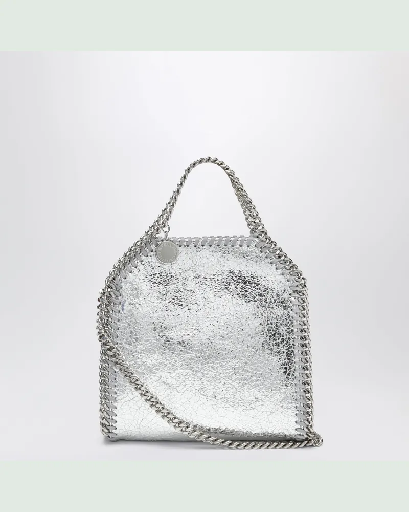 Stella McCartney Falabella Micro Tote Bag in Silber Metal