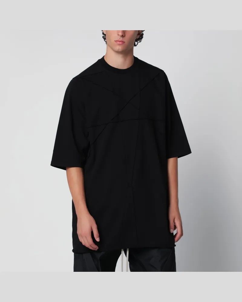 DRKSHDW by Rick Owens Schwarzes Jumbo Oversize T-Shirt aus Baumwolle Black
