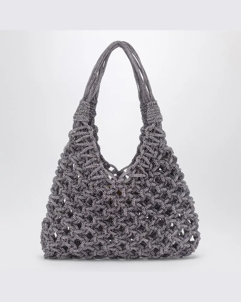 HIBOURAMA Violet Vannifique Kleine Tasche mit Kristallen Violett