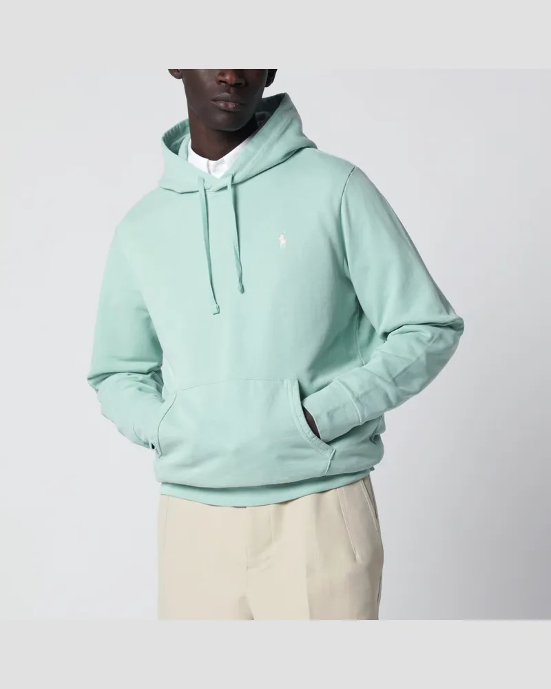 Ralph Lauren Aquamarinfarbener Hoodie aus Baumwolle Green