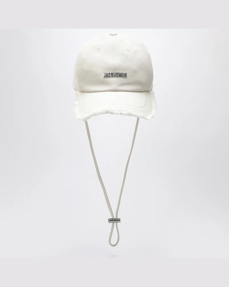 Jacquemus Weiße La Casquette Artichaut Kappe White