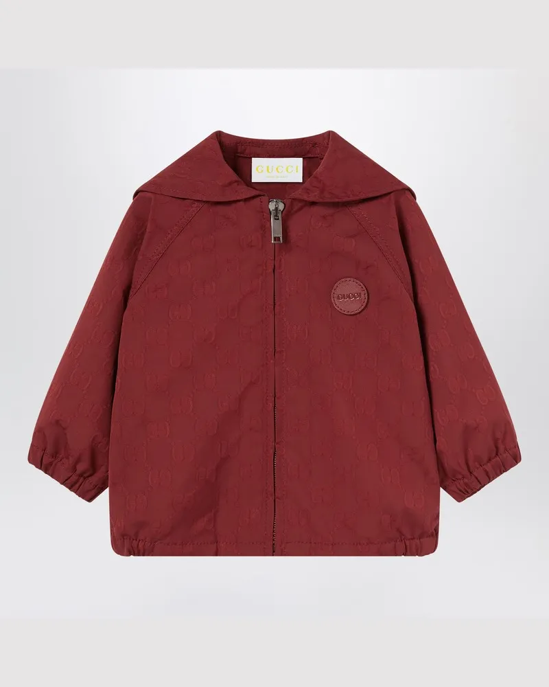 Gucci Rotte Jacke Noch aus Nylon-Twill Rot