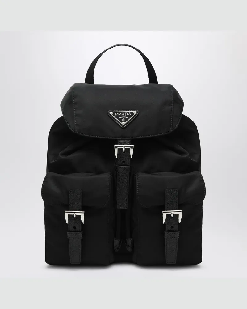 Prada Re-Edition 1978 kleiner schwarzer Re-Nylon Rucksack 