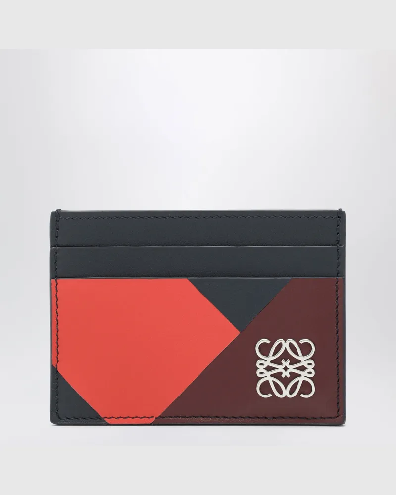 Loewe Anagram Kartenetui mit mehrfarbigen grafischen Motiven Multicolor