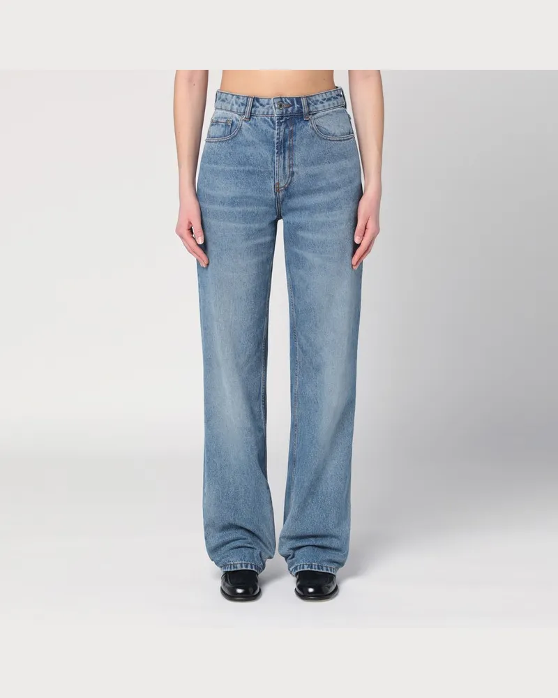 AMI Paris Jeans in verwaschenem Blau aus Denim Hellblau