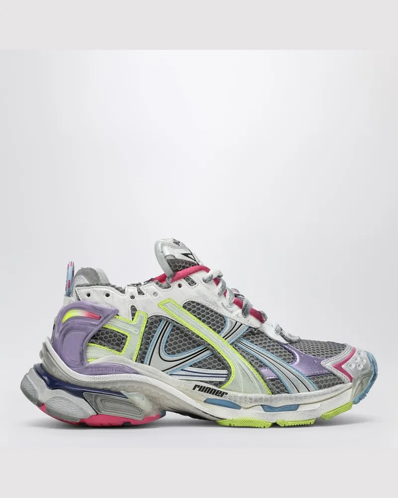 Balenciaga Flacher mehrfarbiger Turnschuh Runner Mehrfarbig