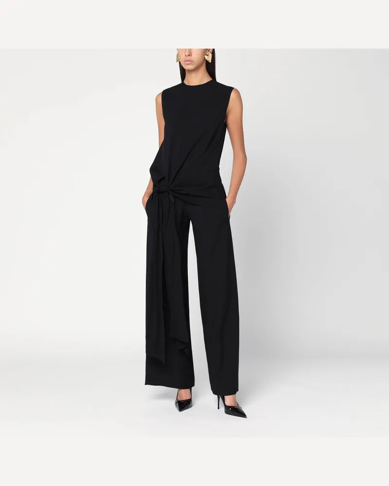 Alaïa Vollanzug mit einem Gürtel in der Taille Black