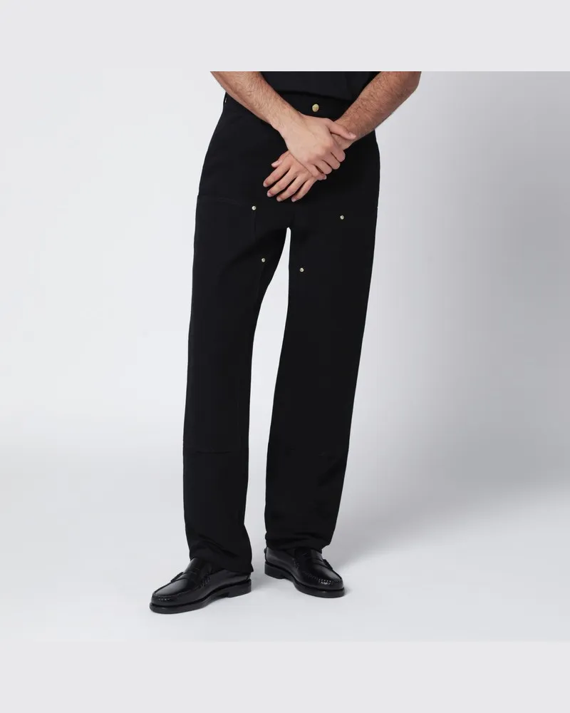 Carhartt WIP Double Knee Pant Black Rigid Schwarz