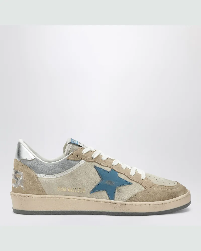 Golden Goose Ball Star Sneaker in Beige/Grau/Silber Beige