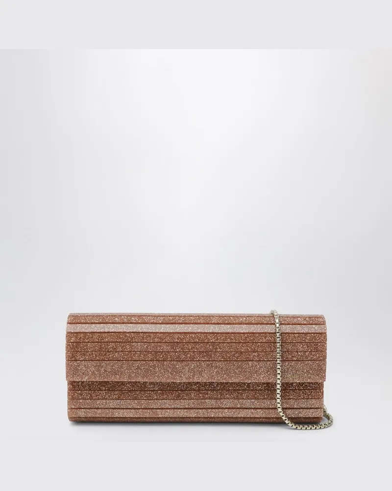 Jimmy Choo Sweetie Clutch aus rosafarbenem Glitzer-Acrylstoff Rosa