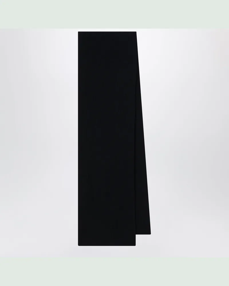 Le Bonnet Schal aus Wolle und Caregora in Onyx Black