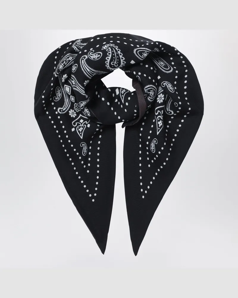 Destin Schwarz/schlammfarbenes dreieckiges Bandana-Tuch Black