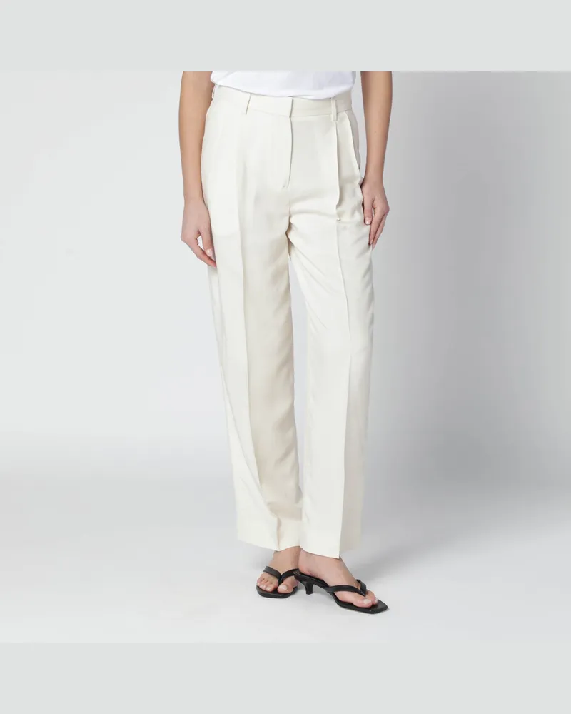 Totême Ecru-Viskosehose White