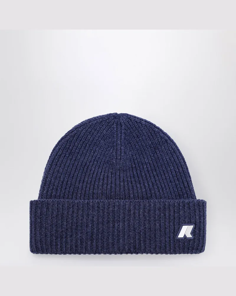 K-Way Brice-Mütze in Kobaltblau Melange Blue