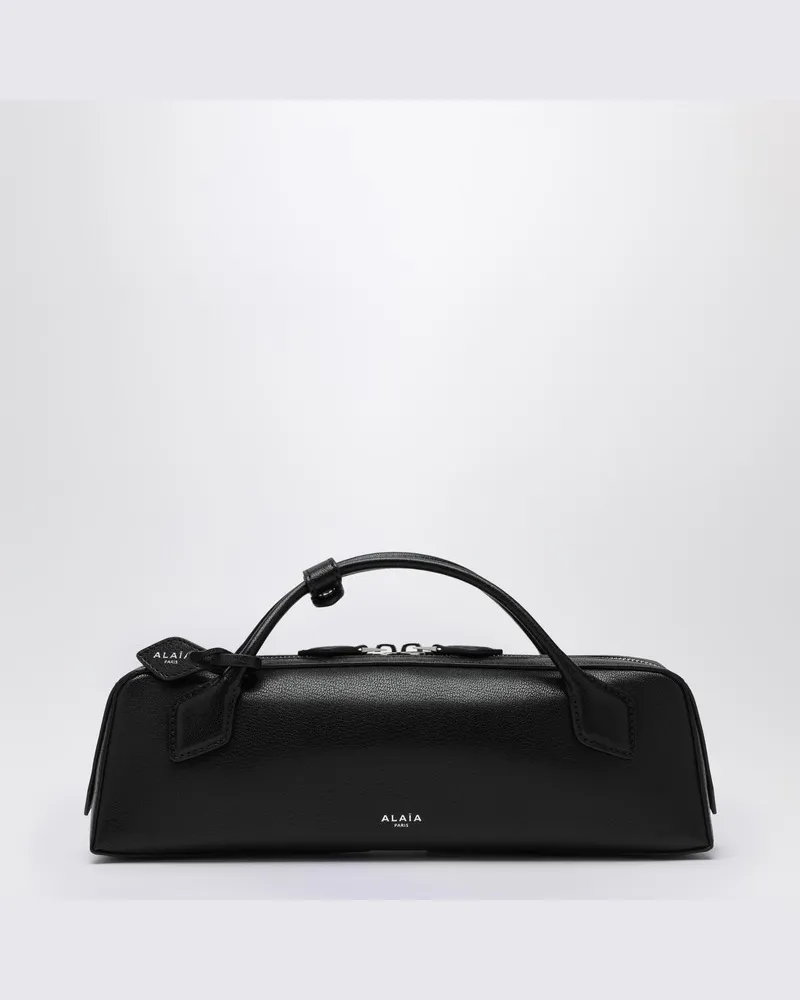 Alaïa Le Teckel Clutch aus schwarzem Leder Schwarz