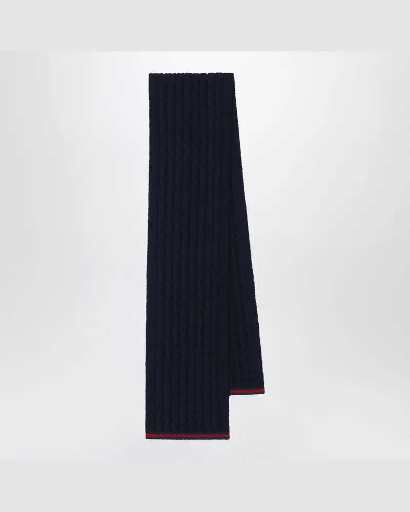Gucci Marineblauer Wollschal Blue