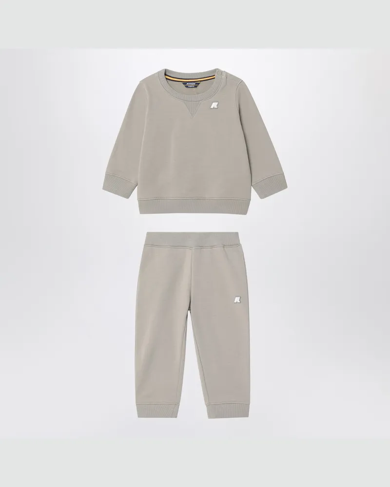 K-Way Baptistelle Sweatshirt und Mickette Hose Set Beige