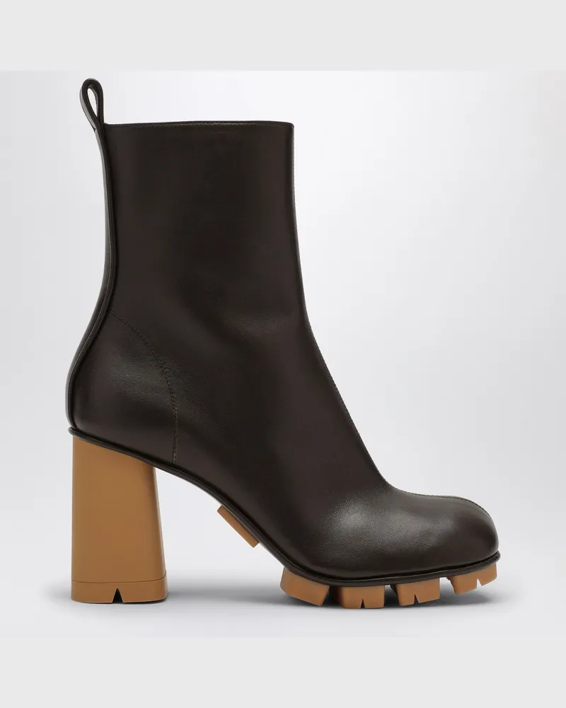 Bottega Veneta Shore dark brown leather boot Brown