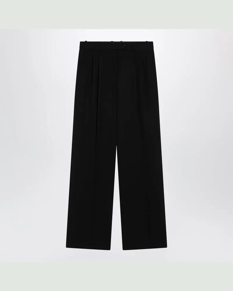 The Row Schwarze Wollhose Black