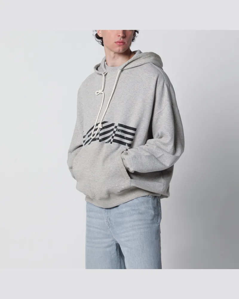 Golden Goose Journey Sweatshirt in Grau mit Vintage-Effekt-Print Grey