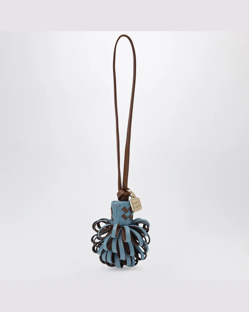Miu Miu Blau/brauner Anhänger aus Nappaleder Brown