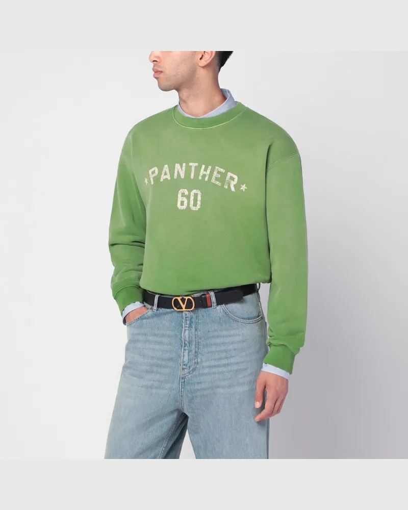 Valentino Garavani Crewneck-Sweatshirt Chez  grün Weiß
