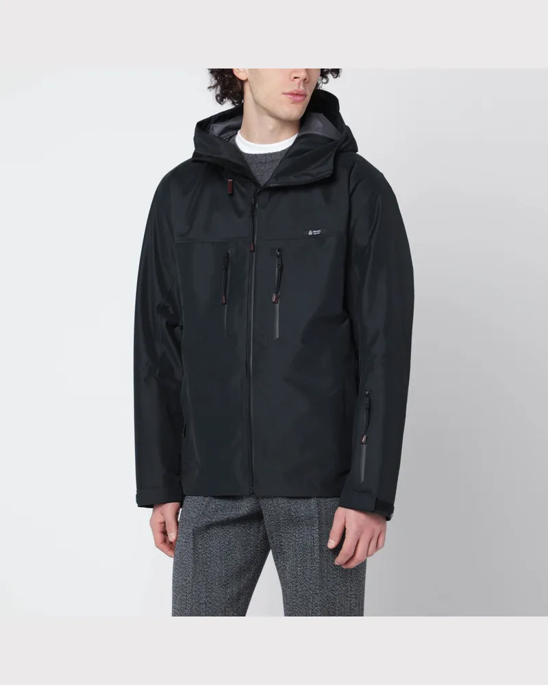 Prada Schwarze Jacke aus technischem Gewebe Black