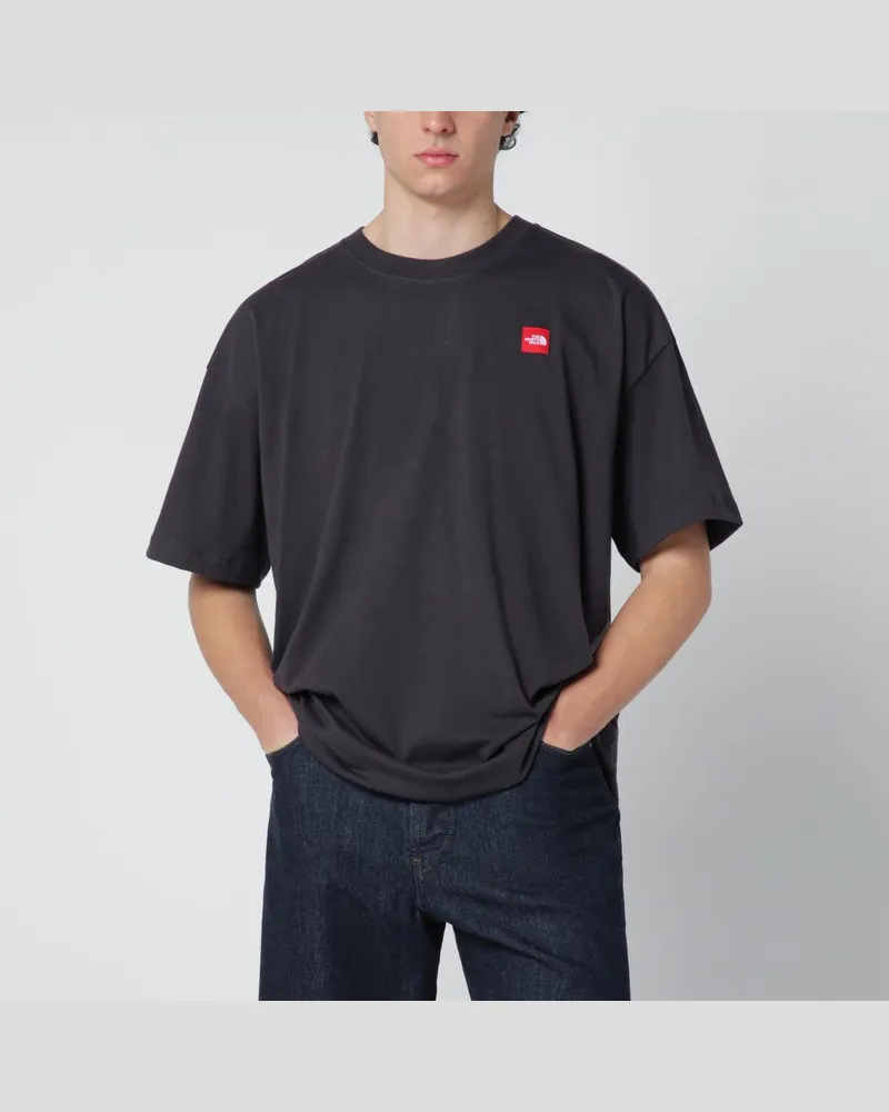 The North Face Schwarzes T-Shirt mit Logo-Patch Schwarz
