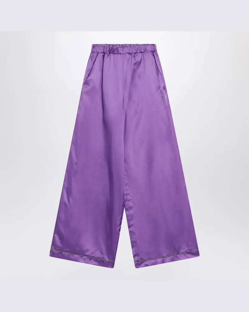 DOUUOD Lila Satin-Pyjamahose Orange