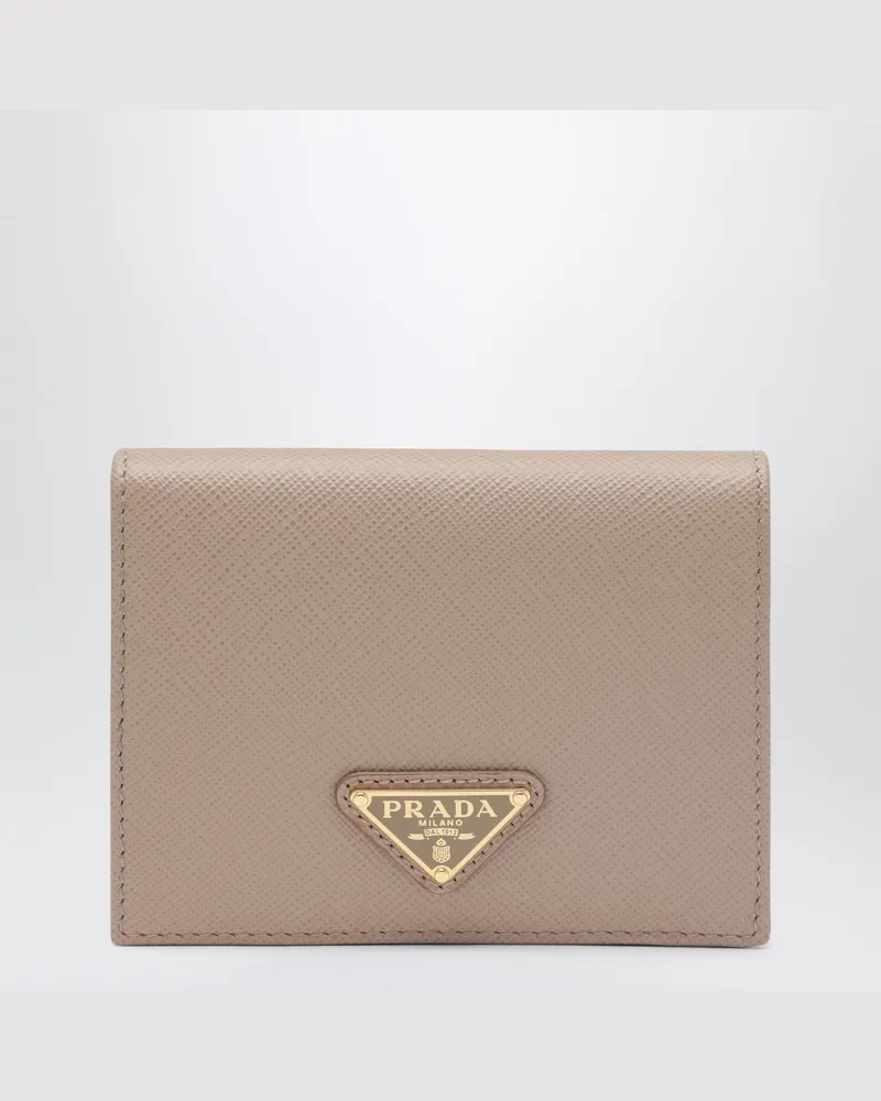 Prada Pudriges Saffiano Portemonnaie klein Rosa