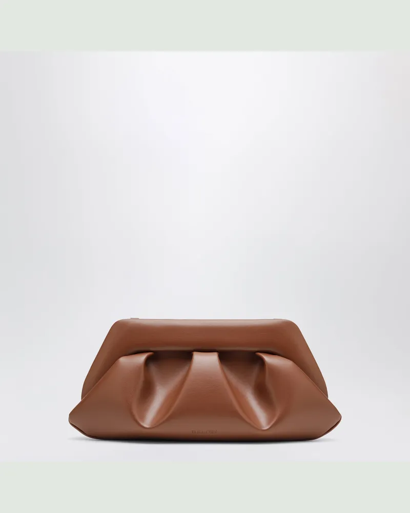 THEMOIRÈ Brown Bios Baguette bag in faux leather Brown