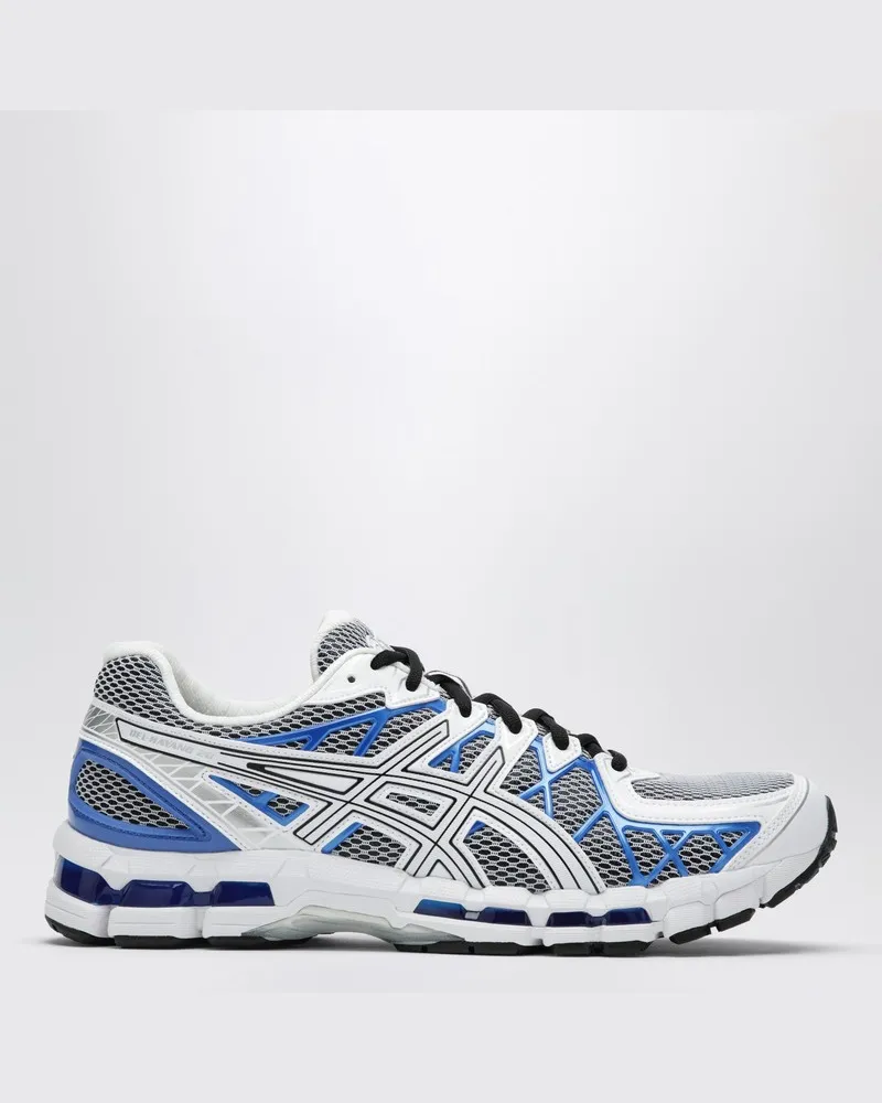Asics Gel-Kayano 20 Sneaker in White/Illusion Blue Weiß