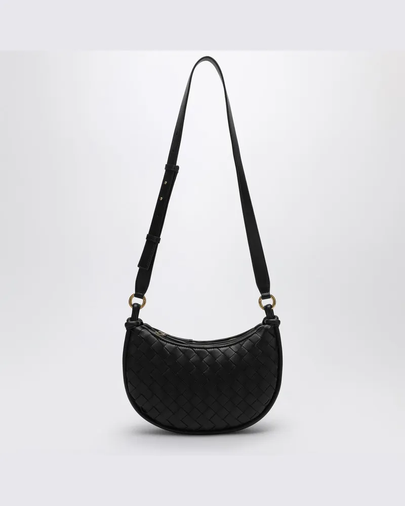 Bottega Veneta Schwarze Kuriertasche Gemelli Schwarz