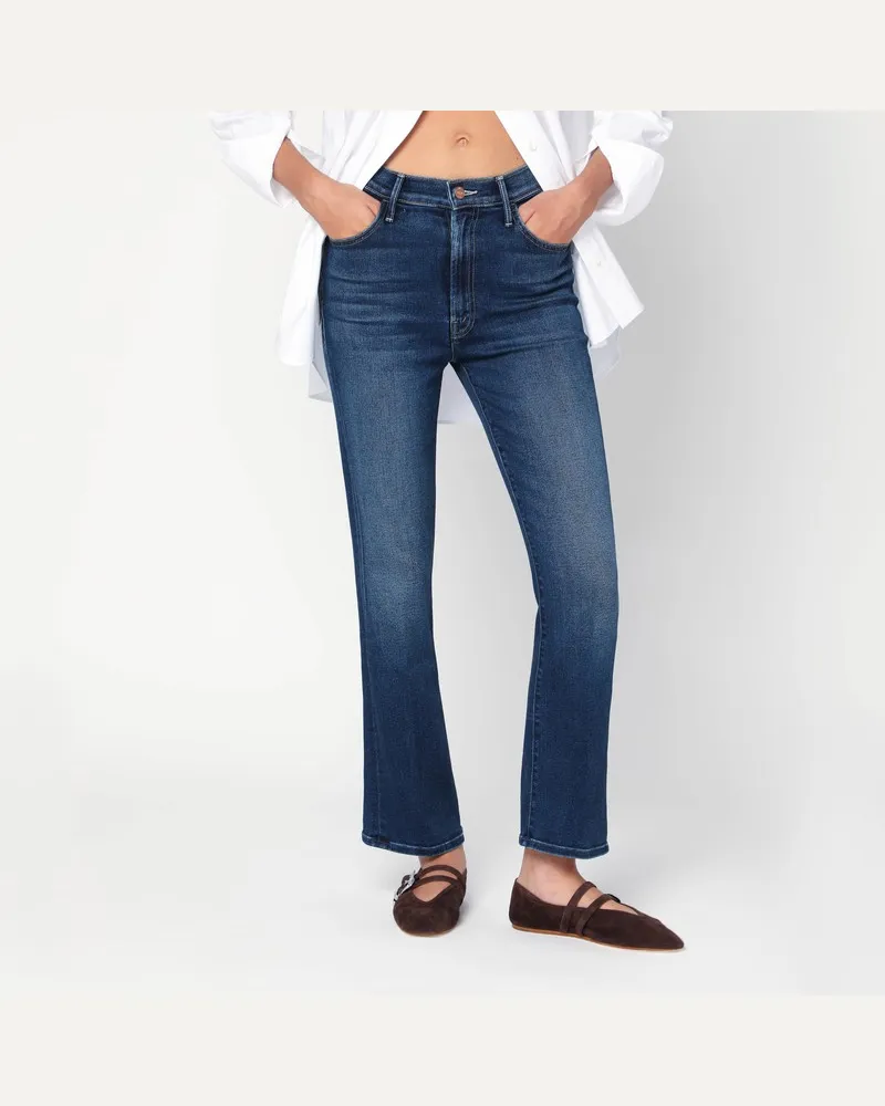 Mother Jeans slim The Hustler Ankle Blau