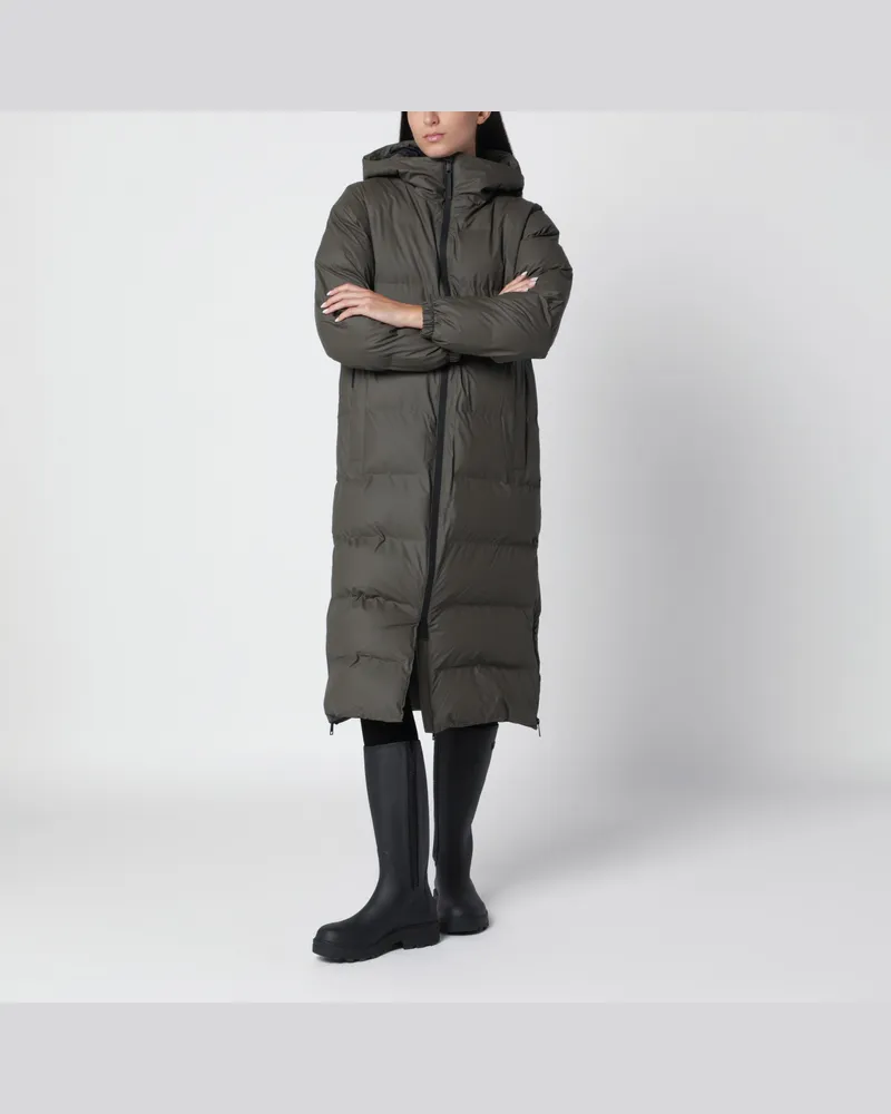 Tretorn Belugafarbener Jade Regenmantel aus recyceltem Polyester Grey