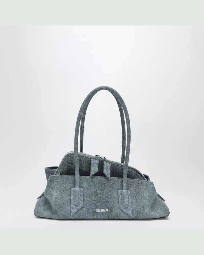 ATTICO Handtasche La Passeggiata Small aus gewaschenem Denim Light