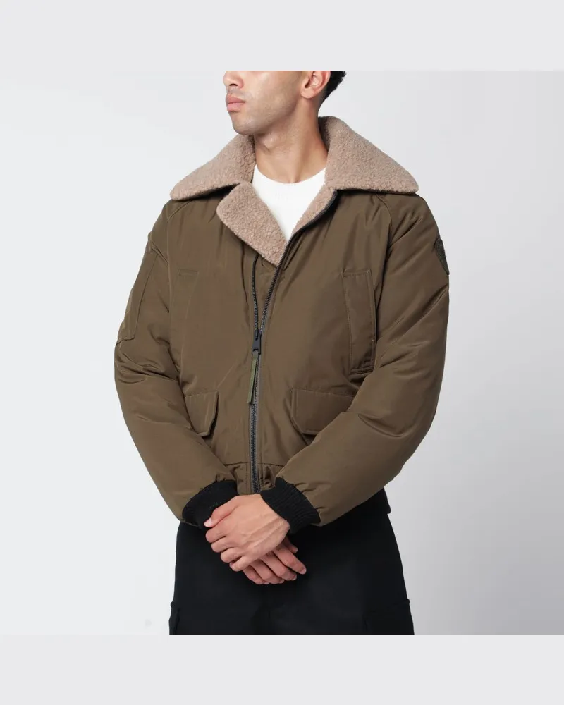 Canada Goose Militärgrüne Aviator Chilliwack Bomberjacke Grün